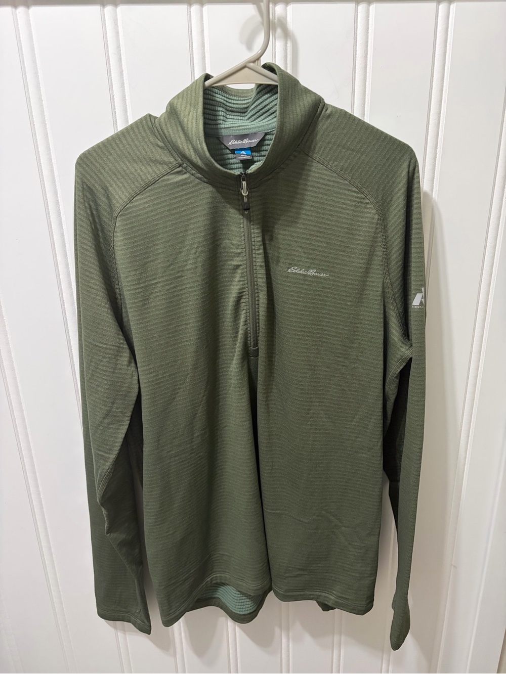 Eddie Bauer Men's L First Ascent High Route Grid Fleece Quarter-Zip Pullover